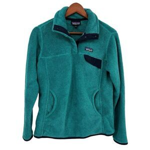Patagonia Women’s Re-Tool‎ Snap-T Fleece Pullover Jacket Teal Medium